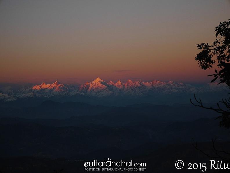 Panchachuli at sunset
