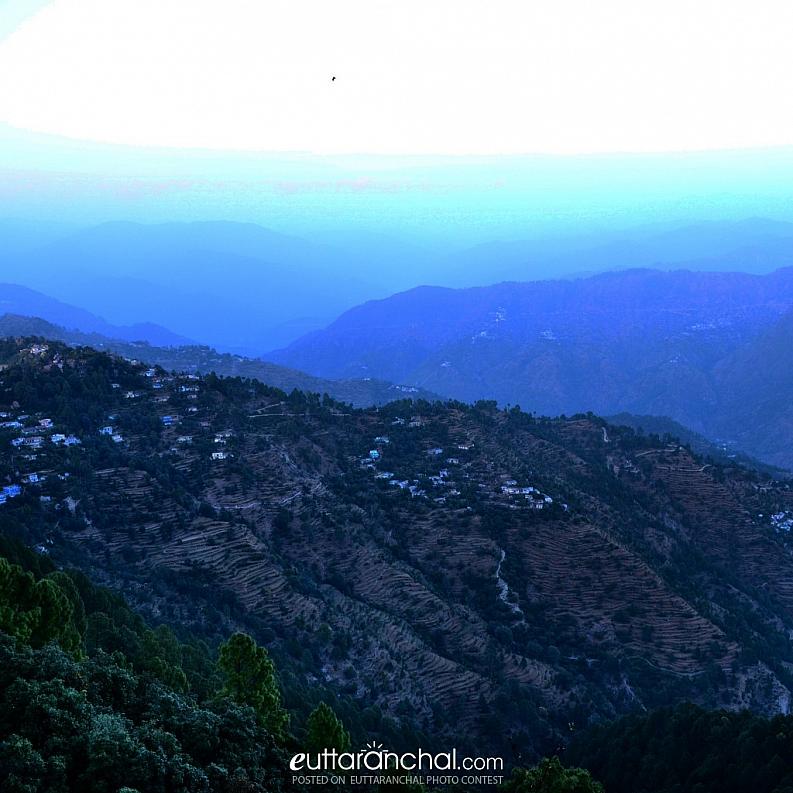 panoramic view of the Himalayas