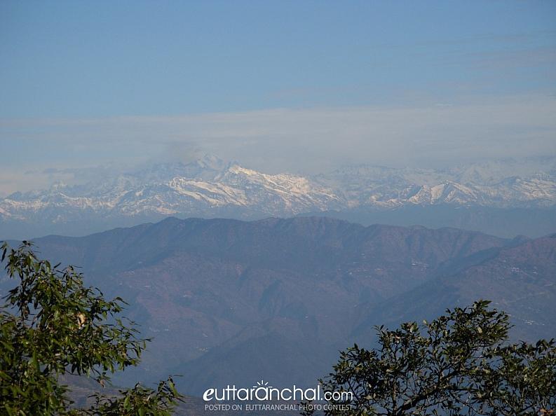 Snow capped peaks at Lansdowne, Uttarakhand