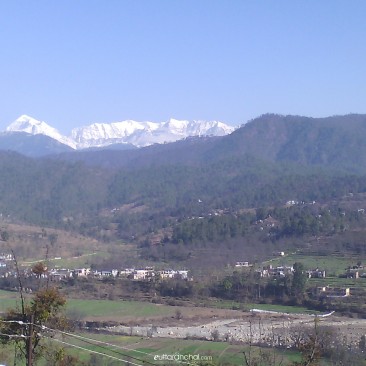 View of Trishul from  My viilage