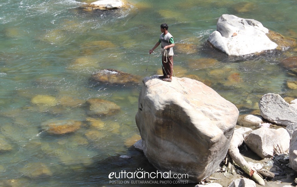 Fishing at Karanprayag - Uttarakhand Photos