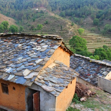 Old, traditional houses in our native village